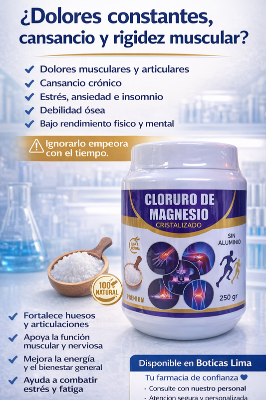 💙 Cloruro de Magnesio Cristalizado – Calidad Premium