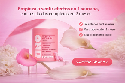 URO Probiotics Mujer Equilibrio pH y Flora Vaginal Saludable