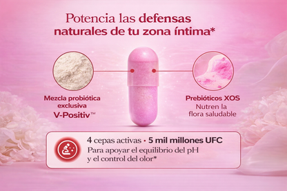 URO Probiotics Mujer Equilibrio pH y Flora Vaginal Saludable