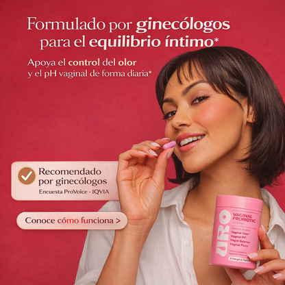 URO Probiotics Mujer Equilibrio pH y Flora Vaginal Saludable